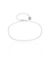 Pulseira Elos 2 mm Ródio Branco