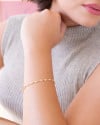 Pulseira Pontos de Luz Banhado a Ouro 18K
