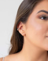 Piercing Bolinhas Ródio Branco