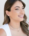Choker Bolinhas 3 mm Ródio Branco