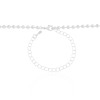 Choker Bolinhas 3 mm Ródio Branco