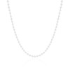 Choker Bolinhas 3 mm Ródio Branco