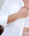 Pulseira Elos Torcidos Banhado a Ouro 18K