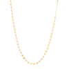 Gargantilha Longa Plaquetas Redondas Flat Banhado a Ouro 18K