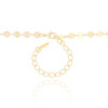 Gargantilha Longa Plaquetas Redondas Flat Banhado a Ouro 18K