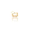 Piercing X Cristal Cravejado Banhado a Ouro 18K