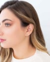 Piercing Três Filetes Liso Banhado a Ouro 18K
