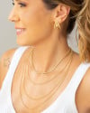 Piercing Três Filetes Liso Banhado a Ouro 18K