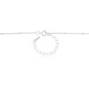 Gargantilha Longa Plaquinhas 2 mm Ródio Branco