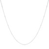 Gargantilha Longa Plaquinhas 2 mm Ródio Branco
