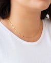 Choker Plaquinhas Grumet Banhado a Ouro 18K