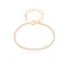 Pulseira Infantil Riviera Cristal Banhado a Ouro 18K