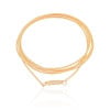 Pulseira Corda de Violão Banhado a Ouro 18K