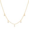Gargantilha Infantil Pontos de Luz Cristal Banhado a Ouro 18K