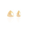 Brinco Triangular Liso Banhado a Ouro 18K