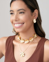 Choker Flor Orgânica Banhado a Ouro 18K
