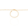 Choker Flor Orgânica Banhado a Ouro 18K