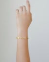 Bracelete com Elos Banhado a Ouro 18K