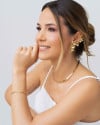 Ear Cuff Flores e Borboletas Banhado a Ouro 18K