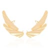Ear Cuff Asa Lisa Banhado a Ouro 18K