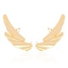 Ear Cuff Asa Lisa Banhado a Ouro 18K