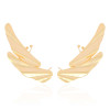 Ear Cuff Asa Lisa Banhado a Ouro 18K