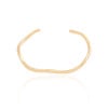 Bracelete Ondulado Banhado a Ouro 18K