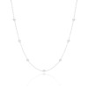 Choker Bolinhas Ródio Branco