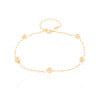 Pulseira Elos com Esferas Banhado a Ouro 18K