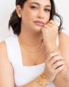 Pulseira Elos com Esferas Banhado a Ouro 18K