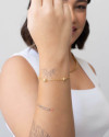 Pulseira Elos com Esferas Banhado a Ouro 18K
