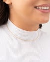 Choker Bolinhas Lisas 1.5 mm Banhado a Ouro 18K