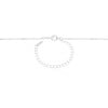 Choker Malha Achatadas Ródio Branco