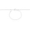 Gargantilha Longa Canutilhos 2 mm Ródio Branco
