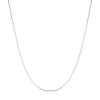 Gargantilha Longa Canutilhos 2 mm Ródio Branco