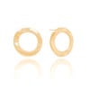 Brinco Argola Frontal Ondulado 2.2 cm Banhado a Ouro 18K