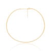 Aro Liso Flat Banhado a Ouro 18K