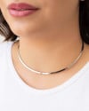 Aro Liso Flat Ródio Branco