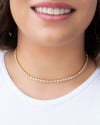 Choker Riviera Cristal Banhado a Ouro 18K