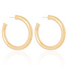 Brinco Argola Tubo 4.9 cm Banhado a Ouro 18K