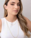 Gargantilha Rabo de Rato Banhado a Ouro 18K