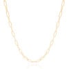 Gargantilha Elos 5 mm Lisos Banhado a Ouro 18K