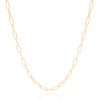 Gargantilha Elos 5 mm Lisos Banhado a Ouro 18K