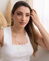 Pulseira Plaquinhas Flat Banhado a Ouro 18K