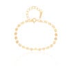 Pulseira Plaquinhas Flat Banhado a Ouro 18K