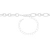 Gargantilha Elos Ovais 8 mm Ródio Branco