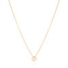 Gargantilha Veneziana Ponto de Luz Cristal Banhado a Ouro 18K