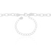 Choker Elos Ovais Lisos Ródio Branco