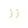 Ear Hook Liso Banhado a Ouro 18K