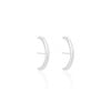 Ear Hook Liso Ródio Branco